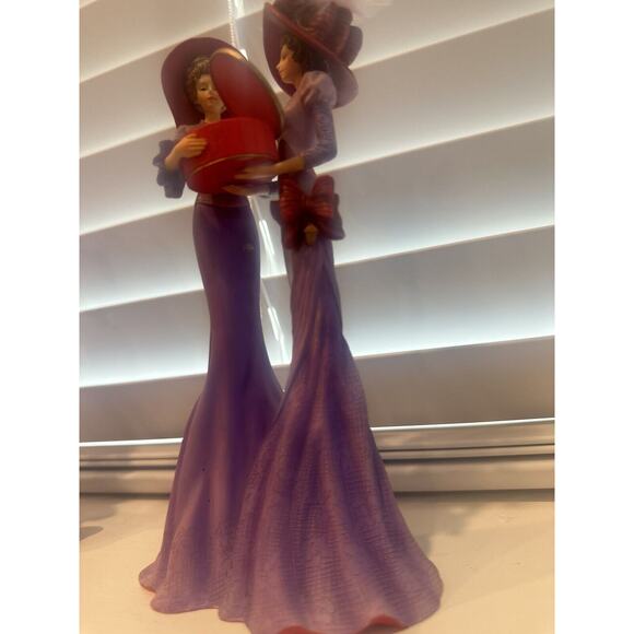 Thomas Kinkade Portraits of Style & Grace Collection 3 Figurines Red Hat Society - Picture 11 of 13